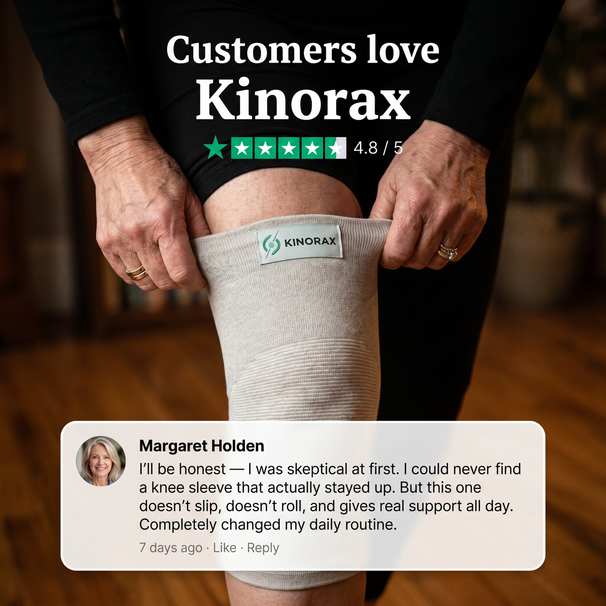 Kinorax Bamboo Compression Knee Sleeve