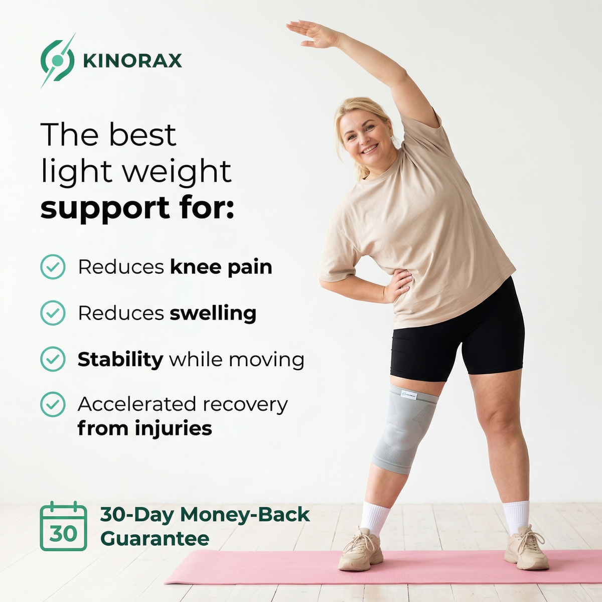 Kinorax Bamboo Compression Knee Sleeve
